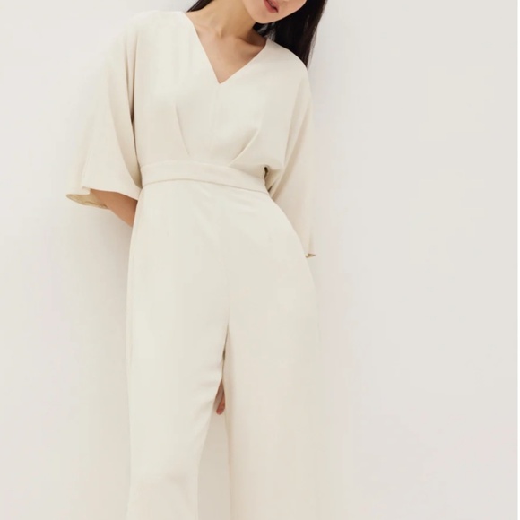 Love Bonito White Straight Leg Jumpsuit - Picture 3 of 6